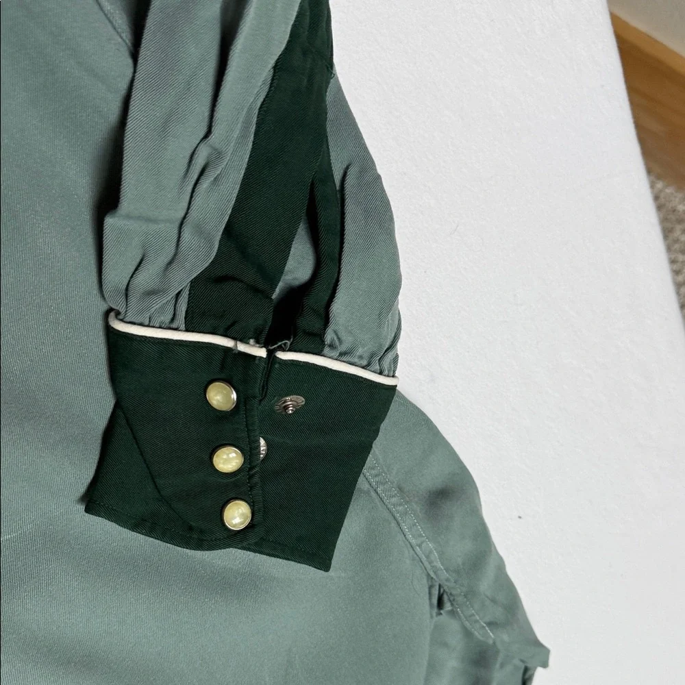 H Bar C Ranchwear Western Shirt in Emerald Sage - Picture 7 of 12